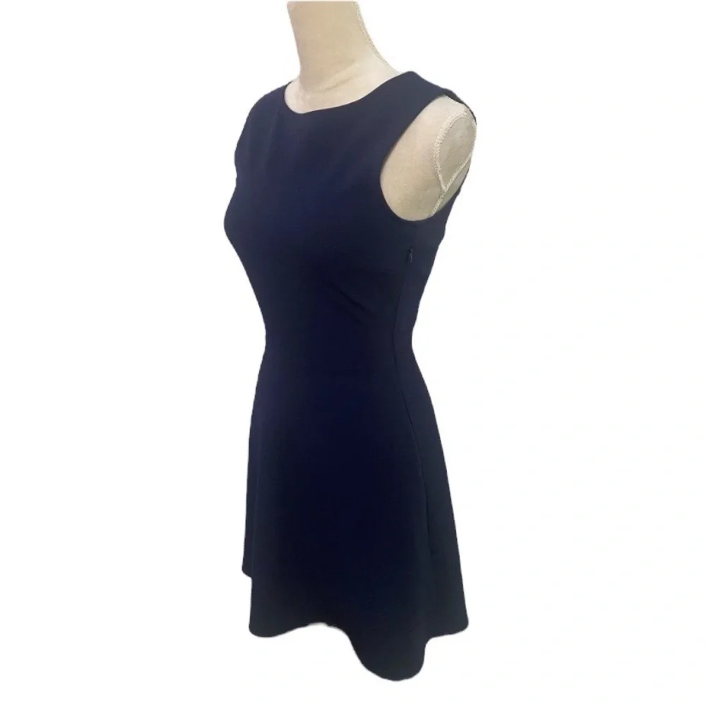 Zara Woman dark blue cutout fit and flare sleeveless dress size xs - Picture 2 of 8